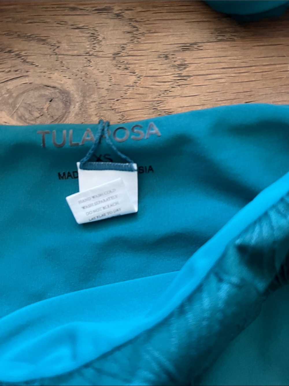 Tularosa Teal Textured Halter Bikini - Picture 2 of 3